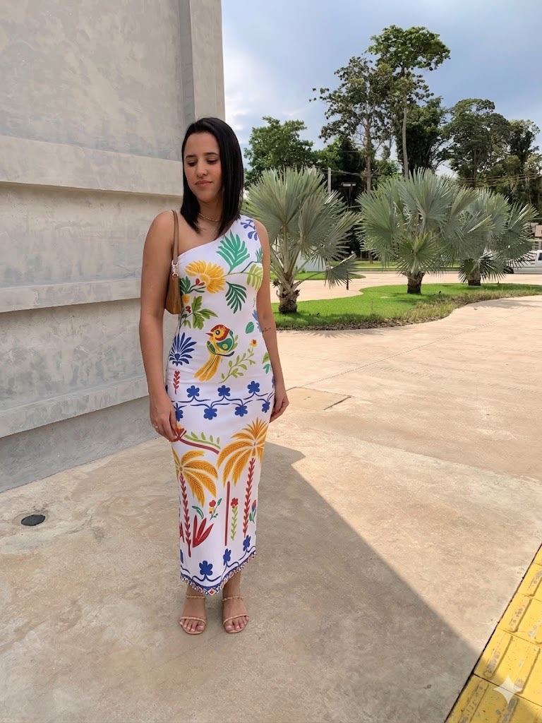 Vestido Canelado Nula Manga